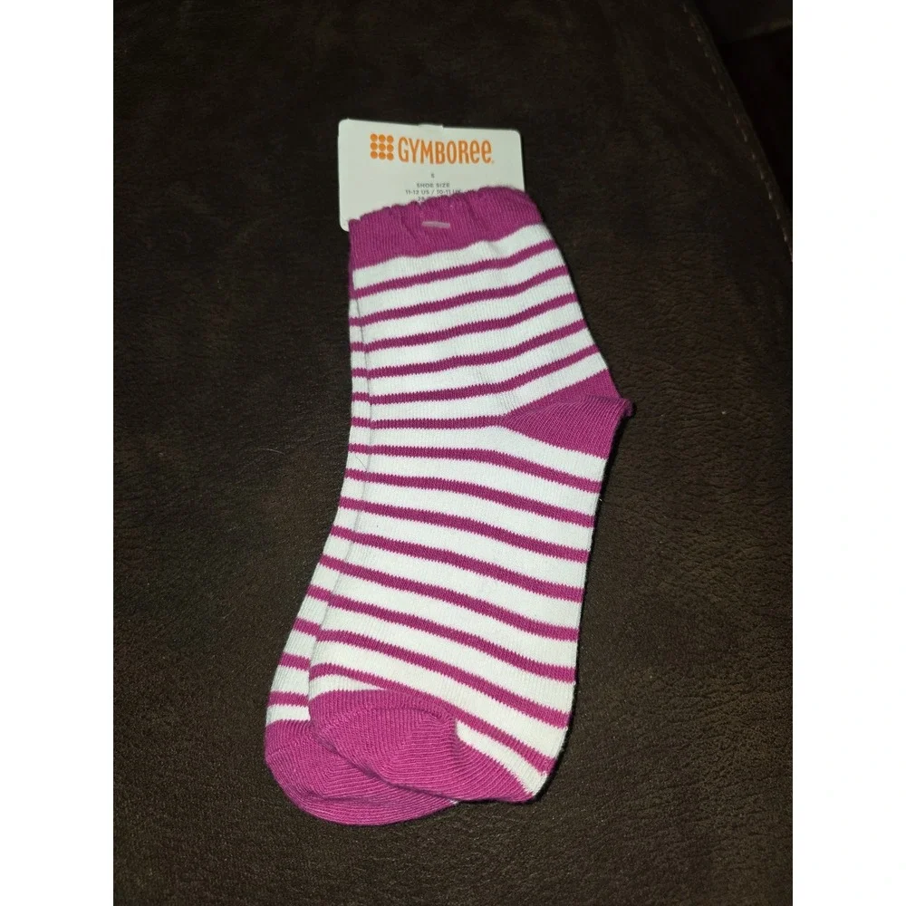 Gymboree purrfectly fabulous striped socks size 11-12 shoe small nwt